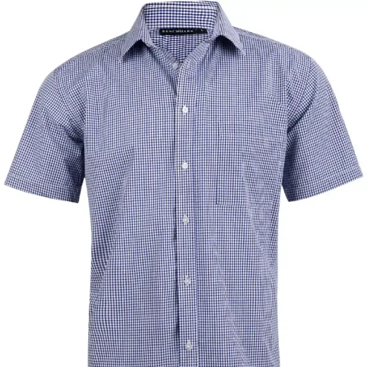 Picture of Winning Spirit, Mens Two Tone Gingham S/S Shirt